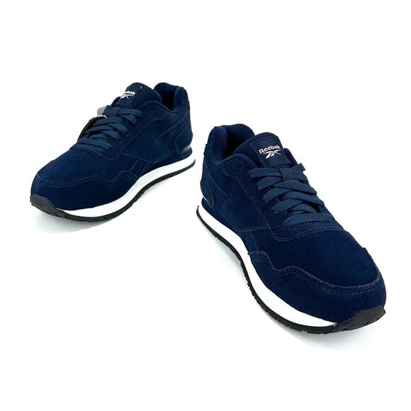 Reebok Classic Sneaker Women Size 8 Navy Suede Memory Tech Harman Max Trax New - Picture 12 of 15